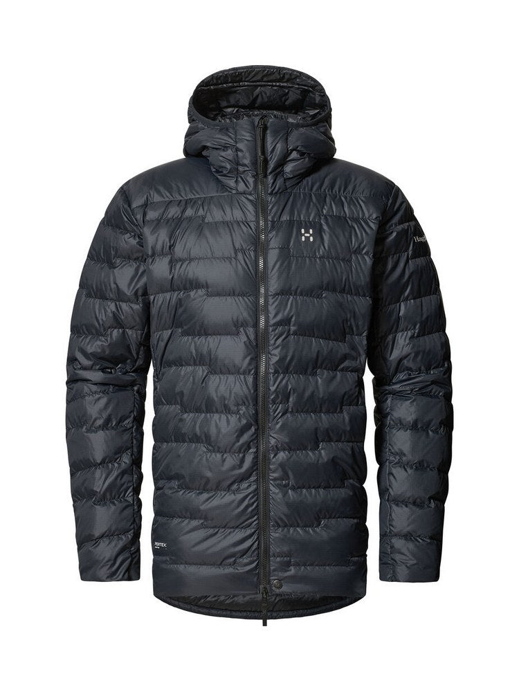 Kurtka puchowa z kapturem męska HAGLÖFS ROC Flash Down Hood True Black