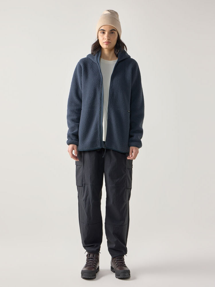 Bluza polarowa z kapturem damska HAGLÖFS Funds Pile Hood Tarn Blue
