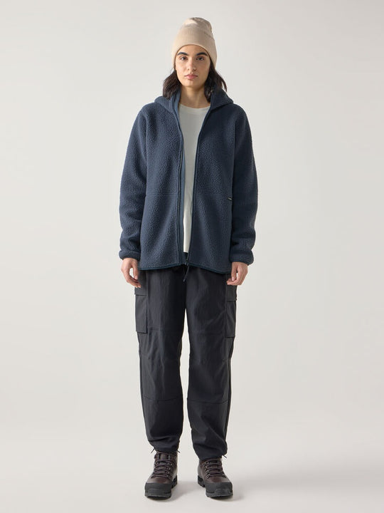 Bluza polarowa z kapturem damska HAGLÖFS Funds Pile Hood Tarn Blue
