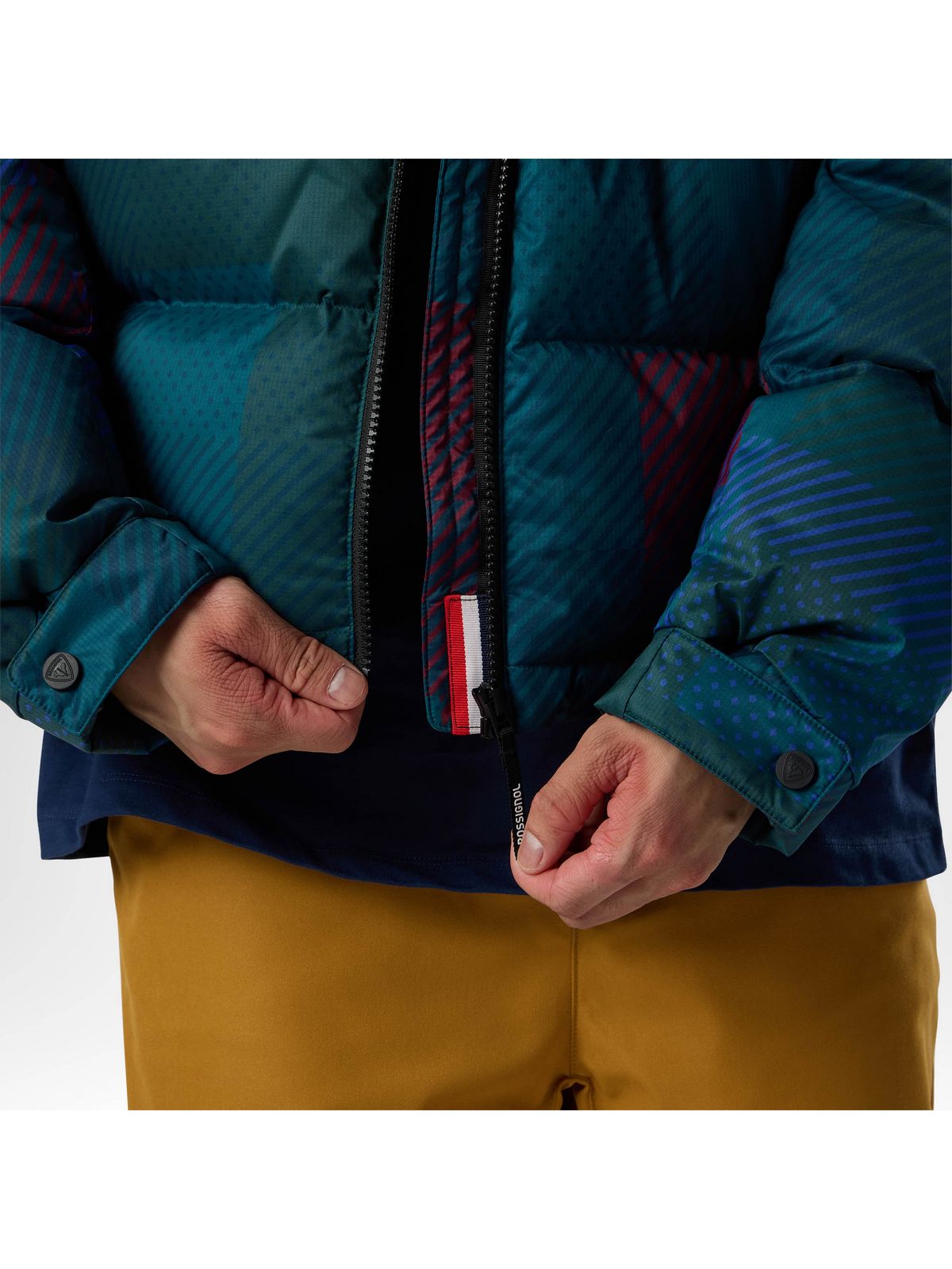 Kurtka puchowa męska ROSSIGNOL M Abel Down Hoodie Jacket granatowa