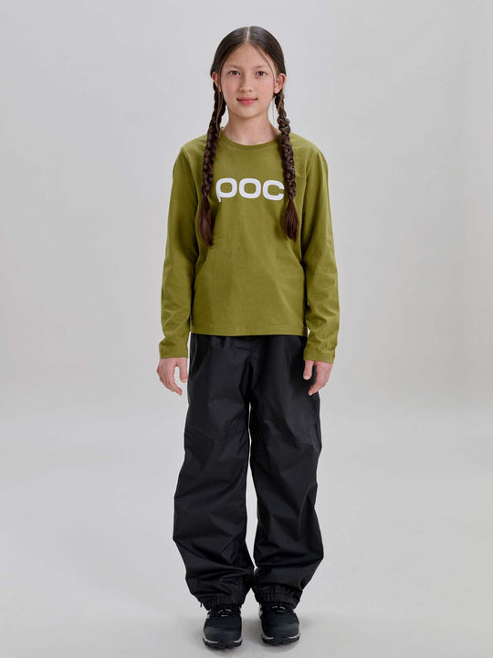Koszulka longsleeve dla dzieci POC L/S Tee Jr zielony
