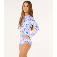 Kostium dziewczęcy RIP CURL Sunshine Upf Ls Surfsuit- Girl niebieski
