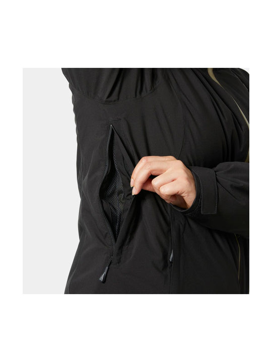 Kurtka narciarska damska HELLY HANSEN W PANORAMA INS JACKET czarna
