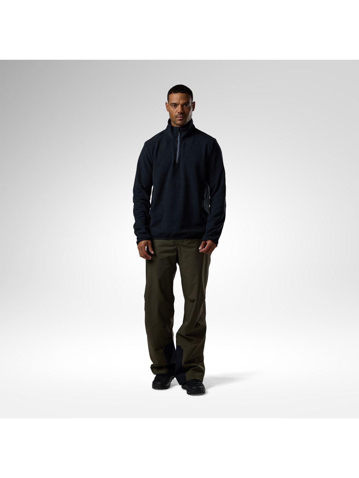 Bluza męska ROSSIGNOL M Quarter Zip Polar Fleece czarna