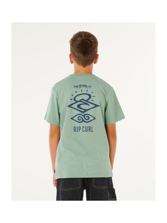 Koszulka chłopięca RIP CURL Search Icon Tee -Boy zielona
