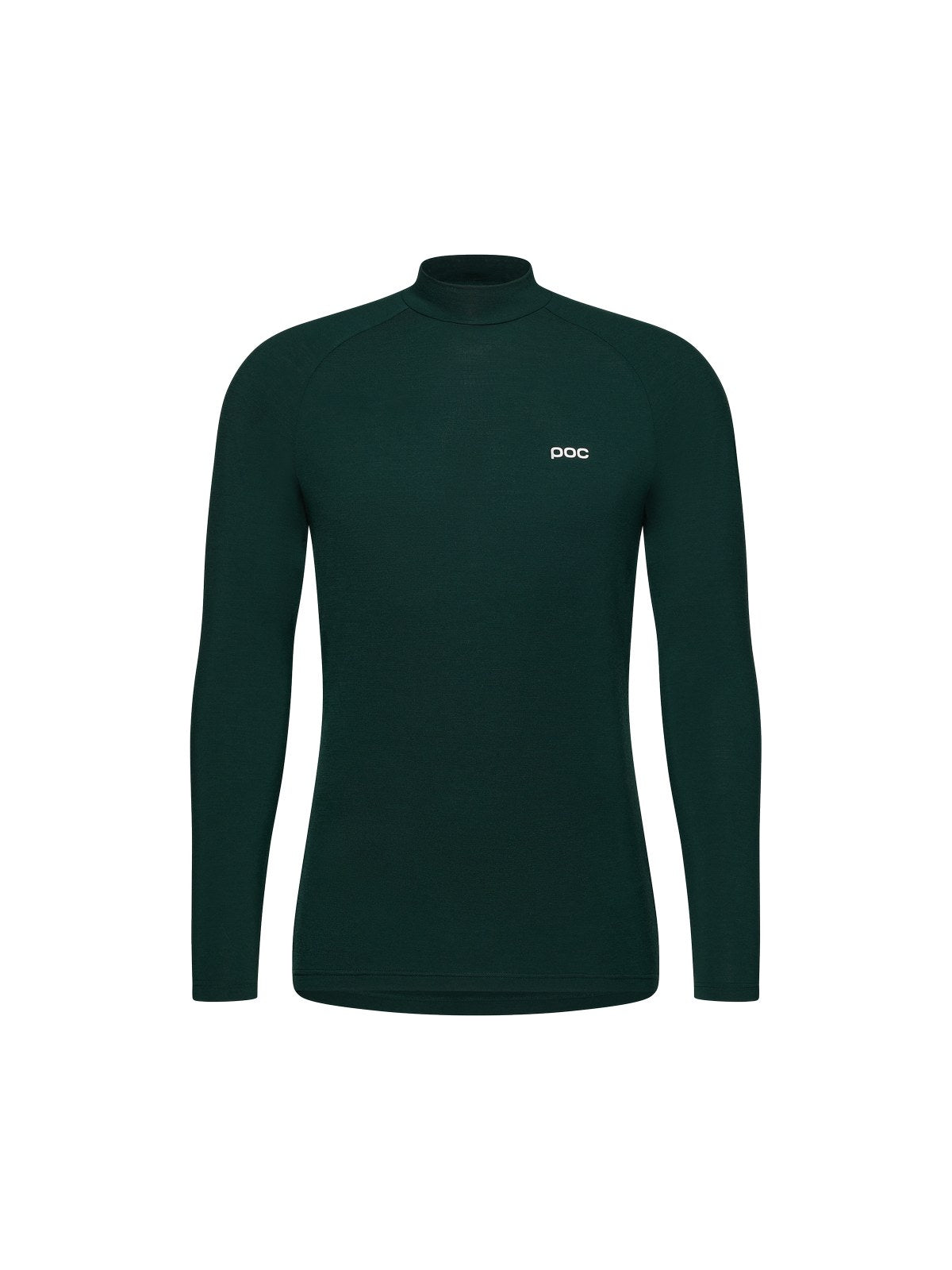 Koszulka męska POC M's Layer Merino Mock Neck Jersey zielony