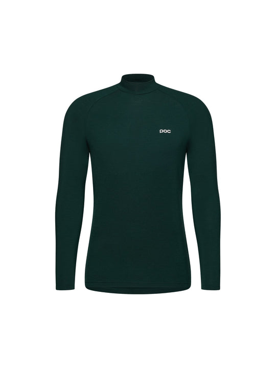 Koszulka męska POC M's Layer Merino Mock Neck Jersey zielony
