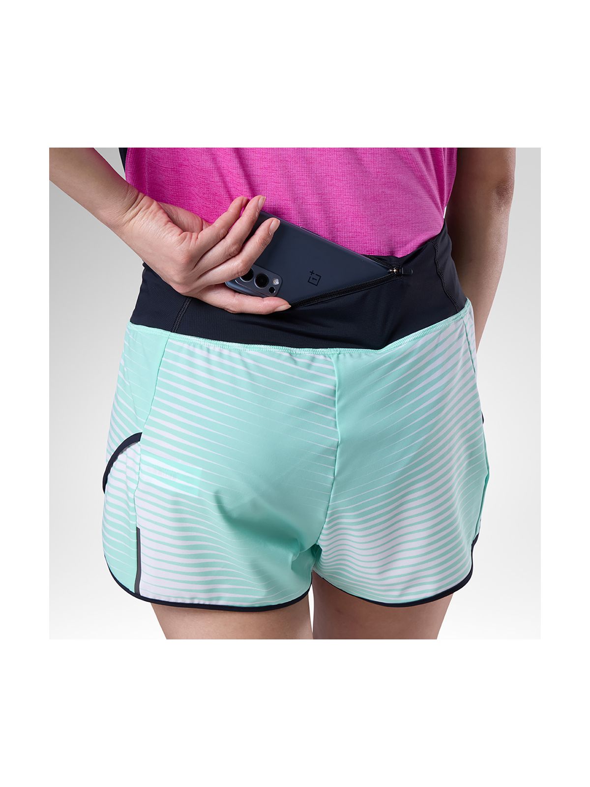 Szorty damskie ROSSIGNOL W Sapa Short biało zielone