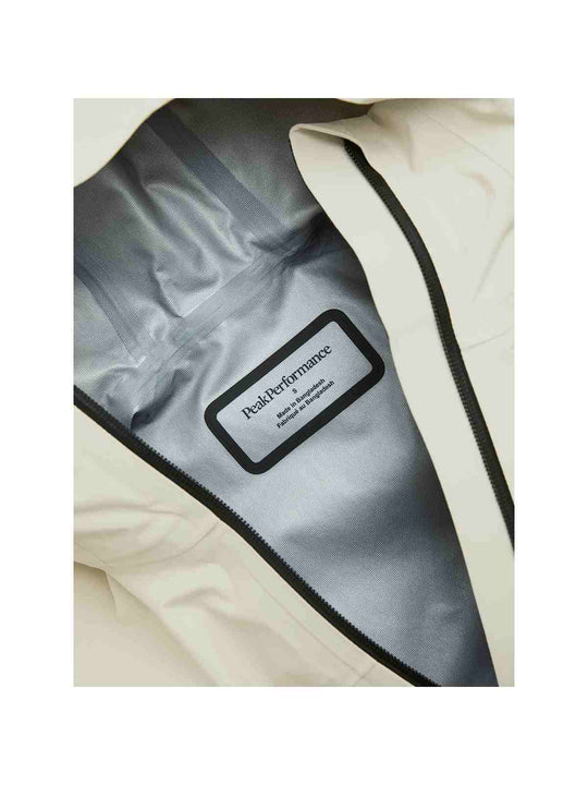 Kurtka damska PEAK PERFORMANCE W Treeline Gore-Tex 3L Shell Jacket kolor beżowy
