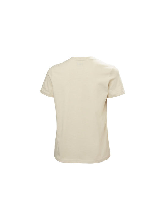 Koszulka damska HELLY HANSEN W Core Graphic T-Shirt 2.0 Beżowa
