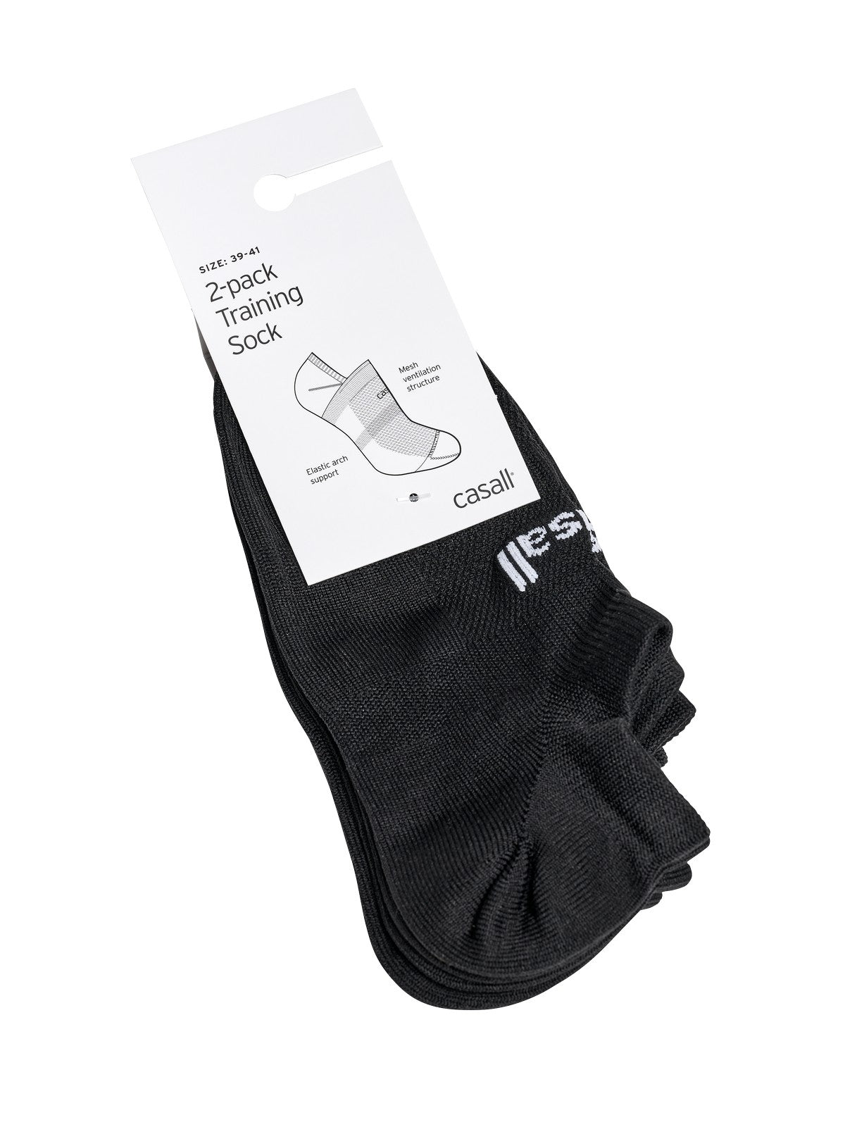 Skarpety sportowe CASALL Training Sock 2-Pack kolor czarny