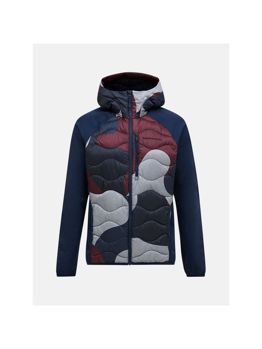 Kurtka męska PEAK PERFORMANCE Helium AOP Down Hybrid Hood Multicolor
