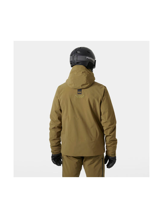 Kurtka narciarska męska HELLY HANSEN ALPHA LIFALOFT JACKET brązowa
