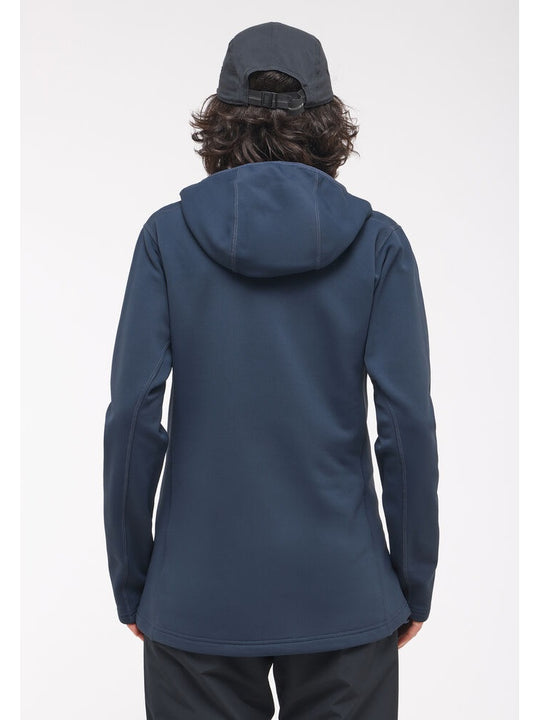 Bluza techniczna z kapturem damska HAGLÖFS Rosson Mid Hood Tarn Blue
