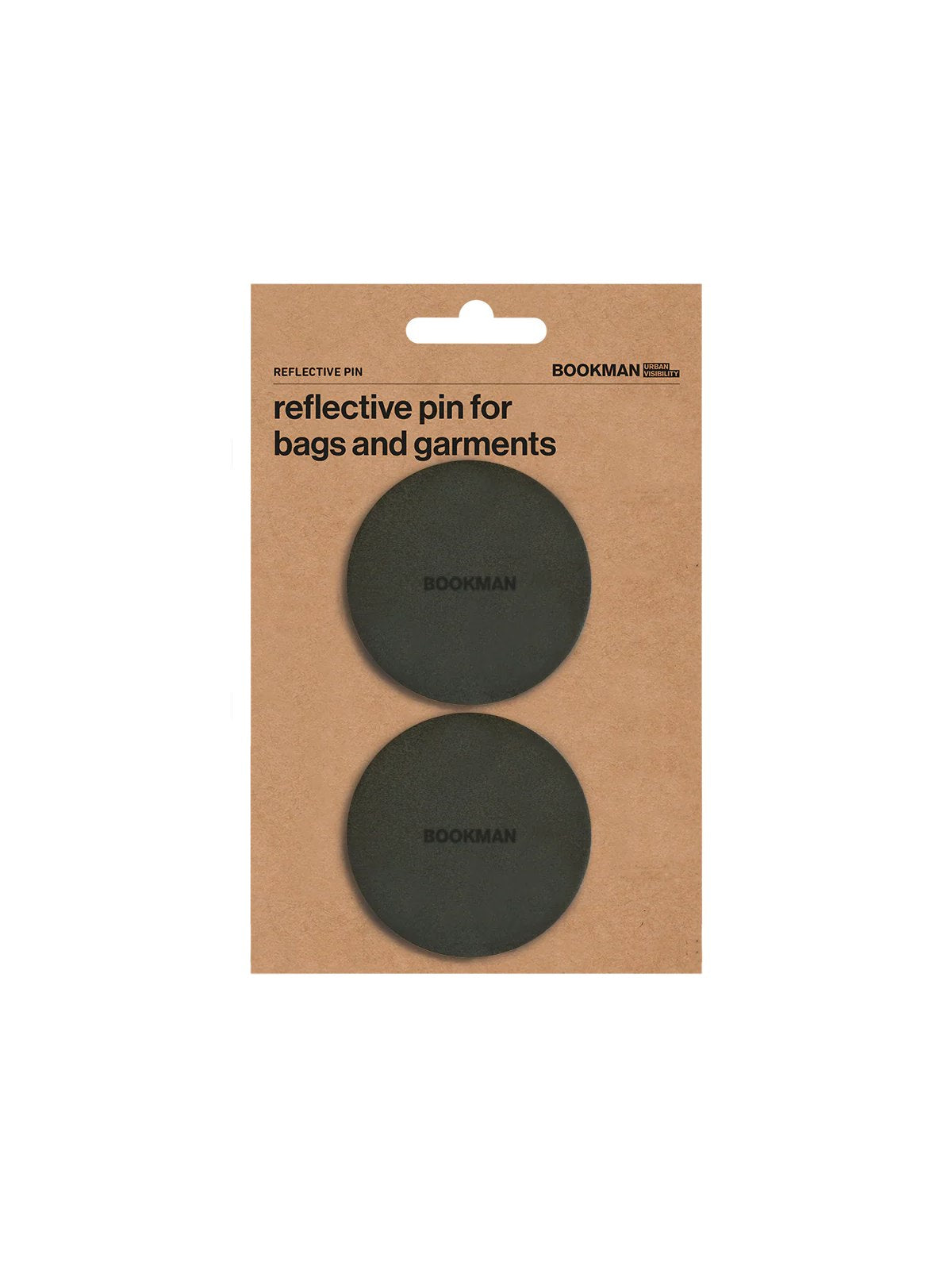 Przypinki odblaskowe BOOKMAN Reflective Pins czarny