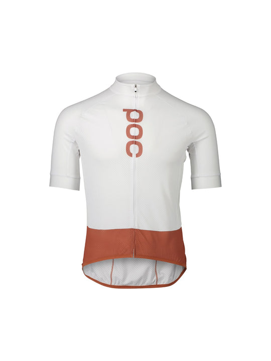 Koszulka rowerowa POC M’s Essential Road Logo Jersey white - Adventure Sports
