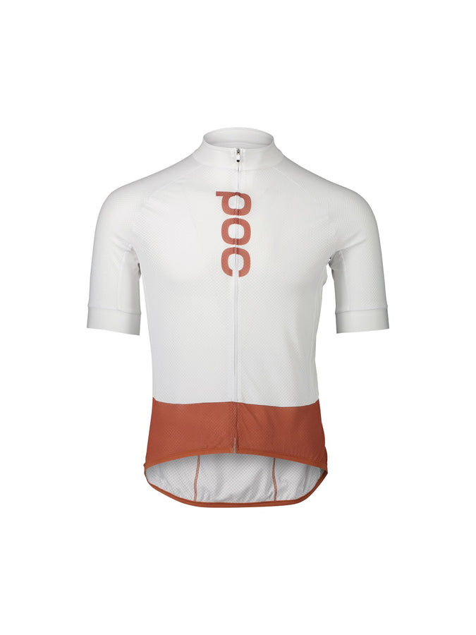 Koszulka rowerowa POC M's Essential Road Logo Jersey white