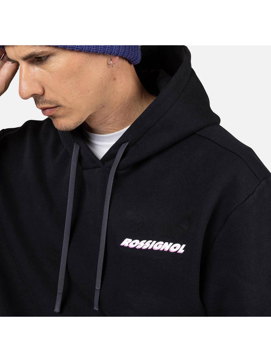Bluza męska męska ROSSIGNOL WATERFALL H RELAX SWEATSHIRT czarna
