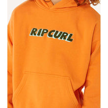 Bluza chłopięca RIP CURL Eternal Shred Logo Hood-Boy pomarańczowa
