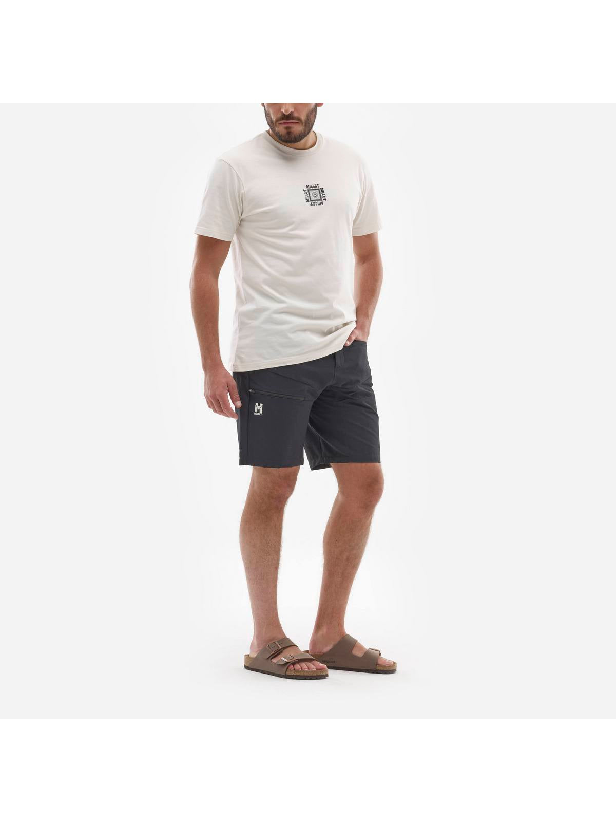 Koszulka MILLET CIMAICOLLAB TS SS M beżowy - Adventure Sports