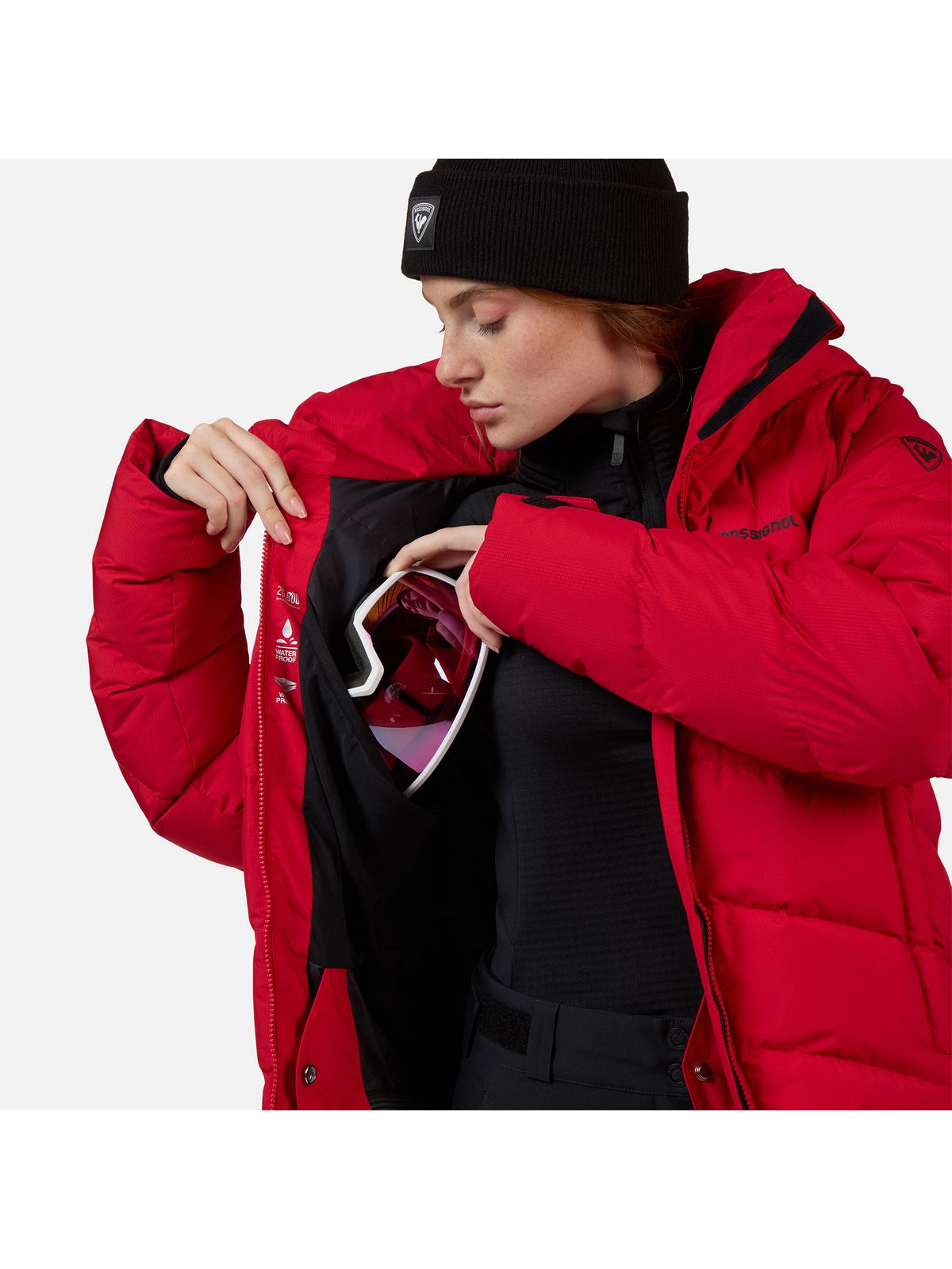 Kurtka narciarska damska ROSSIGNOL W WISPILE RIPSTOP DOWN JKT czerwona