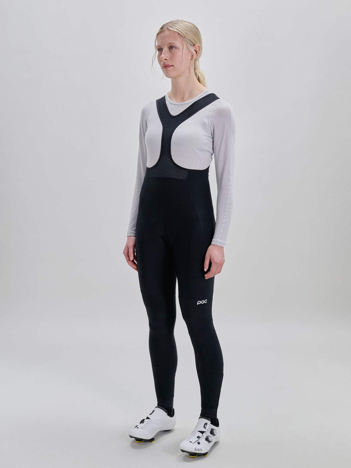 Spodnie rowerowe damskie POC W'S Cadence Thermal Lite Bib Tights czarny