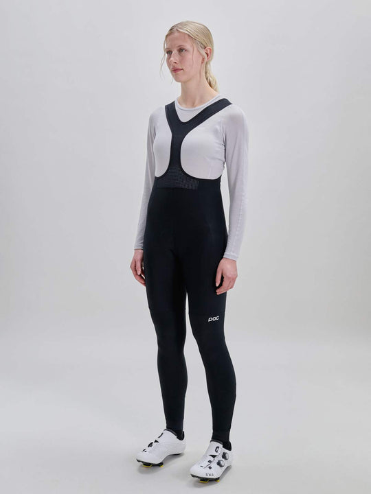 Spodnie rowerowe damskie POC W'S Cadence Thermal Lite Bib Tights czarny
