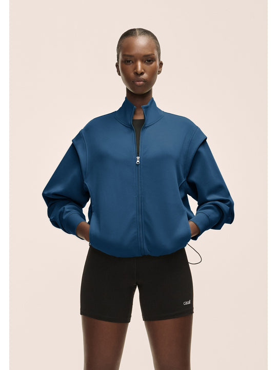 Bluza damska CASALL Aria Full Zip kolor niebieski
