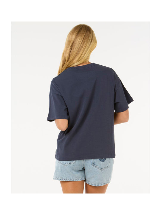 Koszulka RIP CURL Surf Puff Relaxed Tee granatowy
