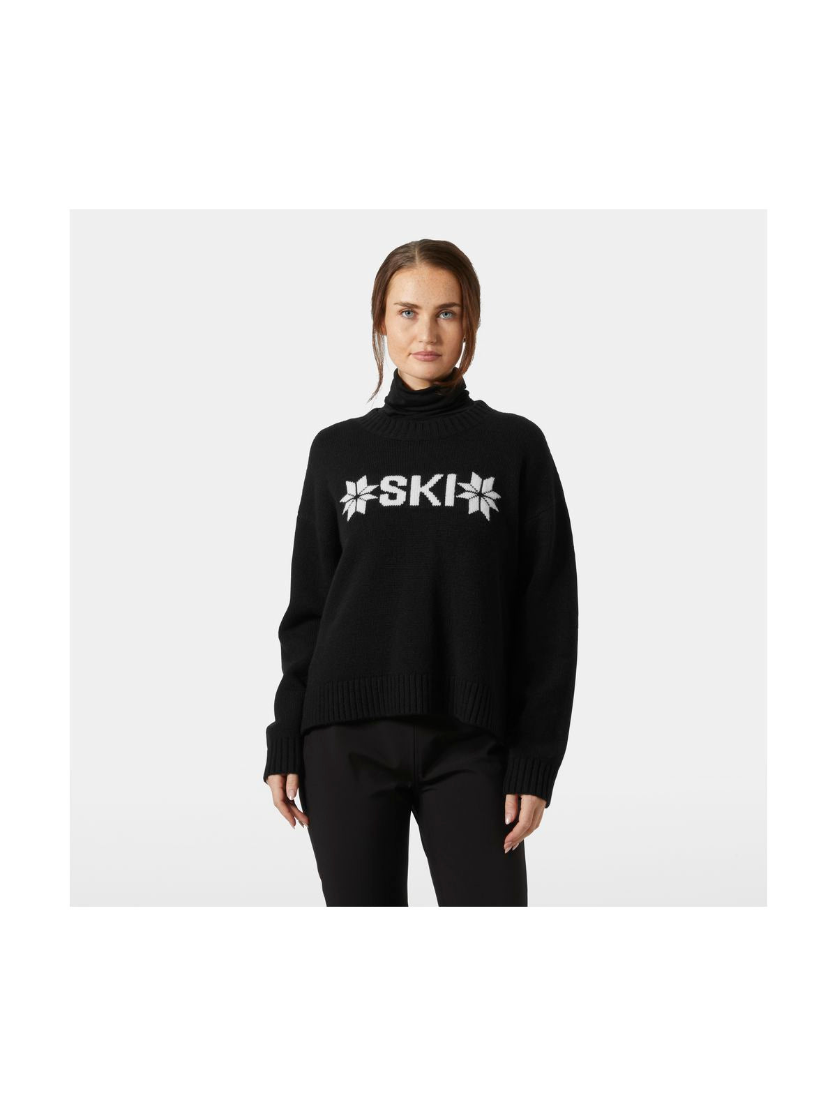 Sweter damski HELLY HANSEN W Bliss Ski Knit Sweater czarny