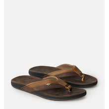 Japonki skórzane męskie RIP CURL Bell.S Leather Open Toe brązowe
