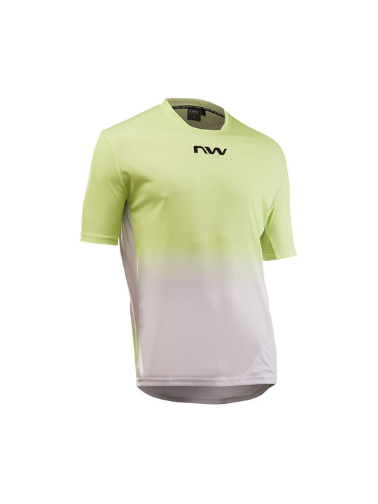 Koszulka rowerowa NORTHWAVE Edge 2 Jersey S/s żółto szara
