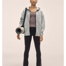 Bluza damska CASALL Scuba Billow Zip Hoodie kolor szary
