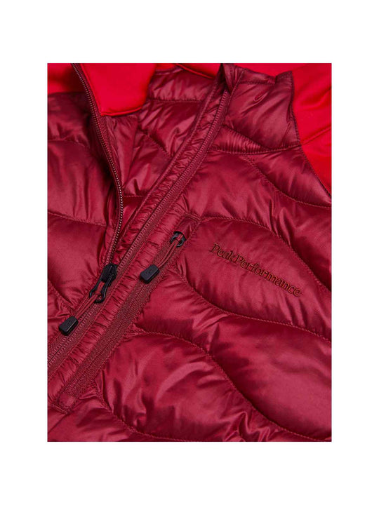 Kurtka PEAK PERFORMANCE Helium Hybrid Down Jacket Women bordowy
