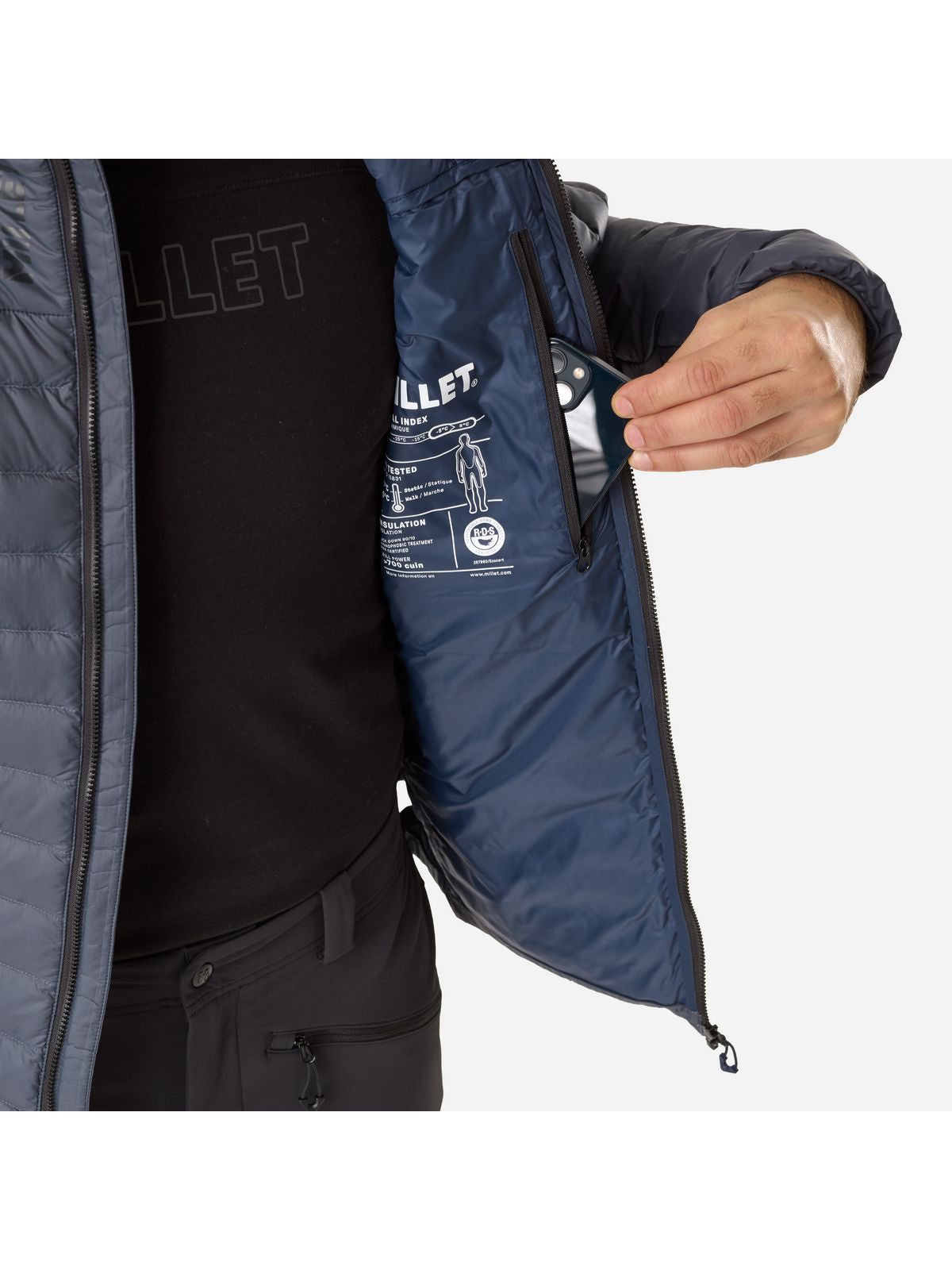Kurtka męska MILLET M Evole Light 700 Jkt M niebieska