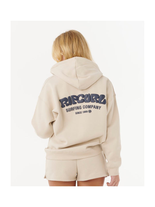 Bluza RIP CURL Surf Puff Heritage Hood beżowa
