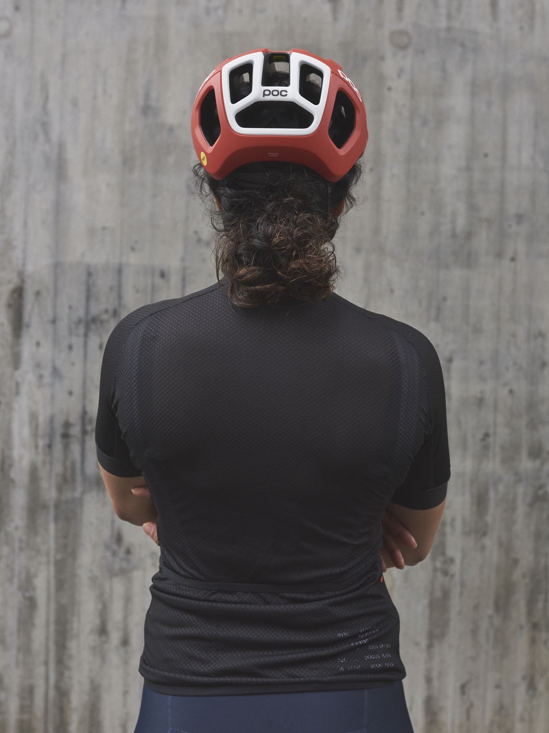Koszulka rowerowa POC W's ESSENTIAL ROAD LOGO Jersey - czarny