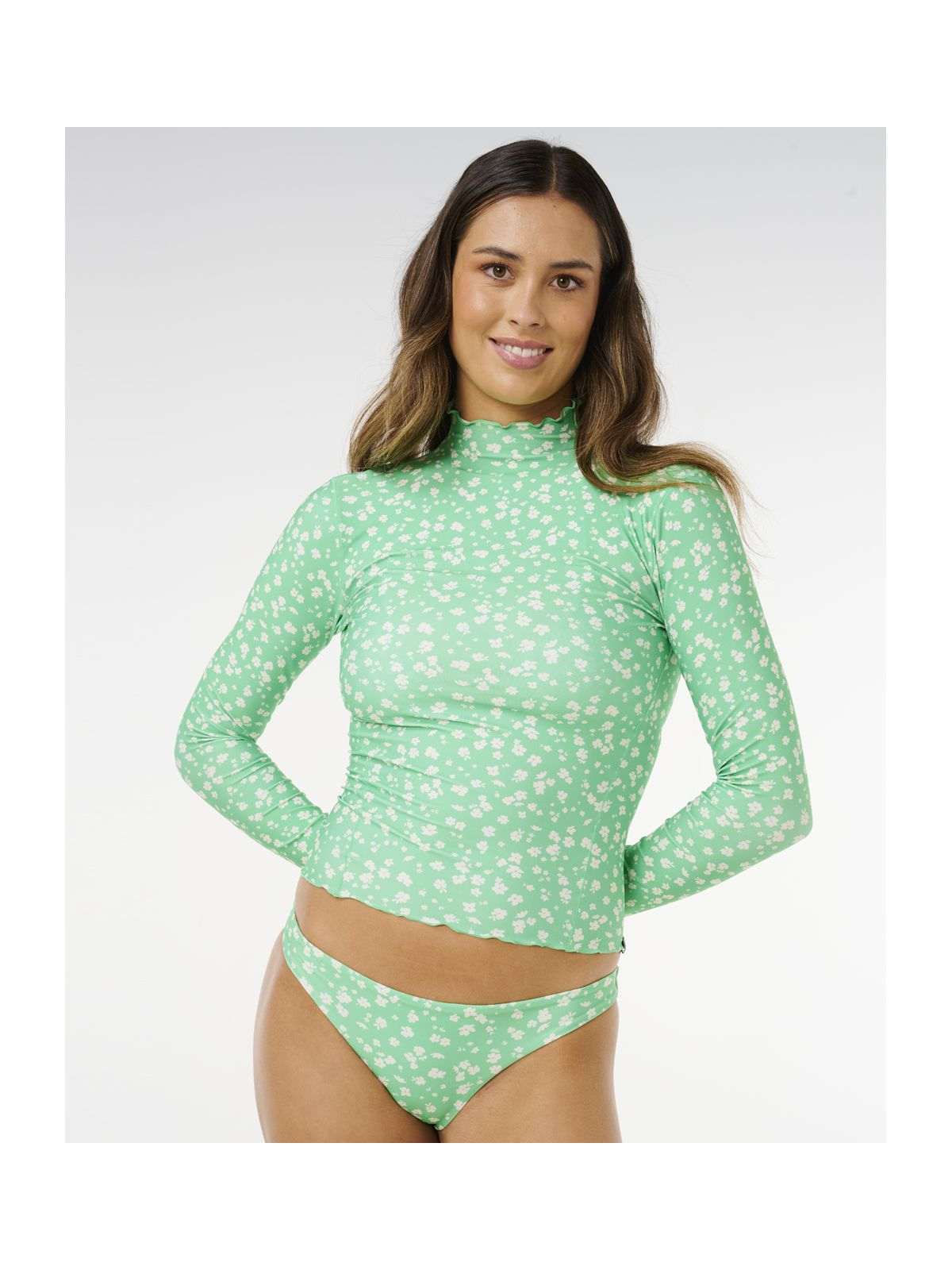 Lycra damska RIP CURL Surf Side Upf Ls Rv zielona
