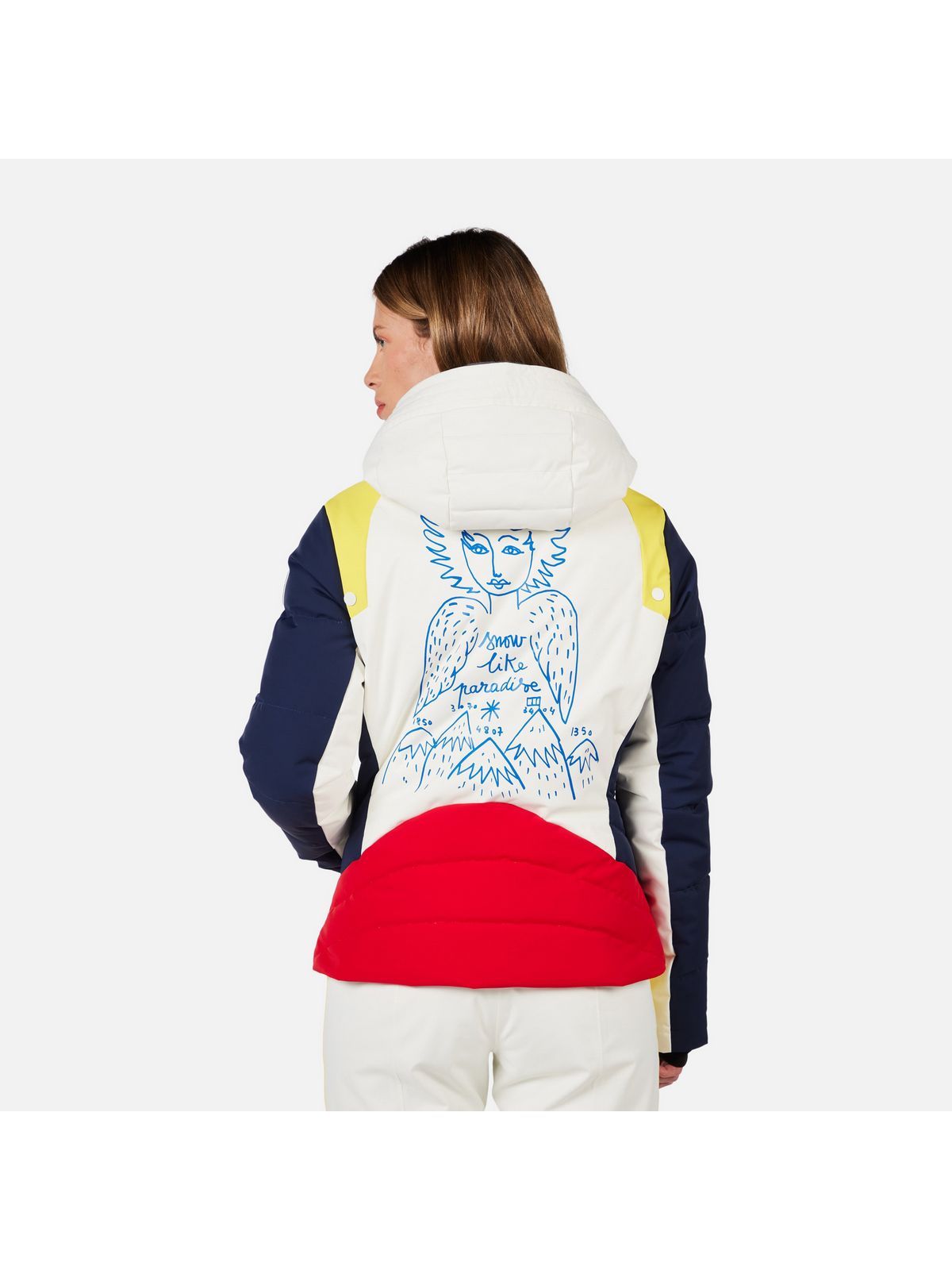 Kurtka narciarska damska ROSSIGNOL W JCC VALDIZ DOWN JKT biały