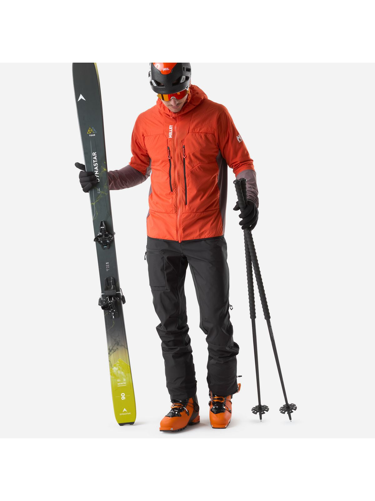 Kurtka męska MILLET M M White Alpha Hoodie M czerwona