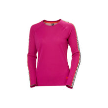 Koszulka Helly Hansen W Lifa Active Stripe Crew bordowy - Adventure Sports
