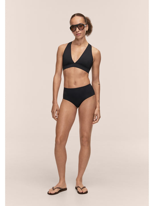 Stanik kąpielowy CASALL V-Neck Crossback Bikini Top kolor czarny
