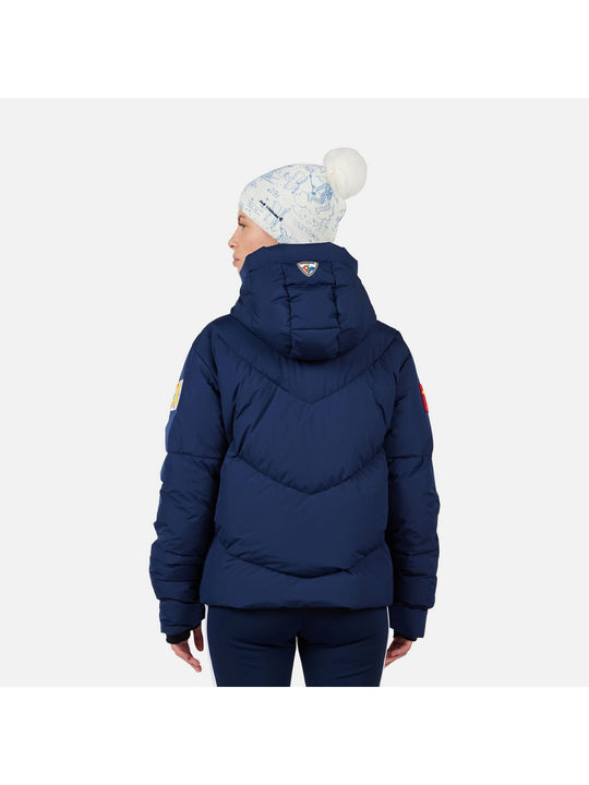 Kurtka narciarska damska ROSSIGNOL W JCC ALLSNOW DOWN JKT niebieska
