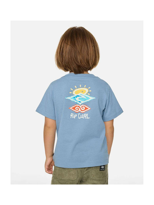 Koszulka chłopięca RIP CURL Icons Of Shred Tee -Boy niebieska
