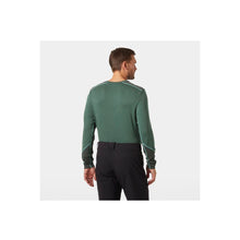 Koszulka męska HELLY HANSEN Lifa Merino Midweight Crew  kolor zielony
