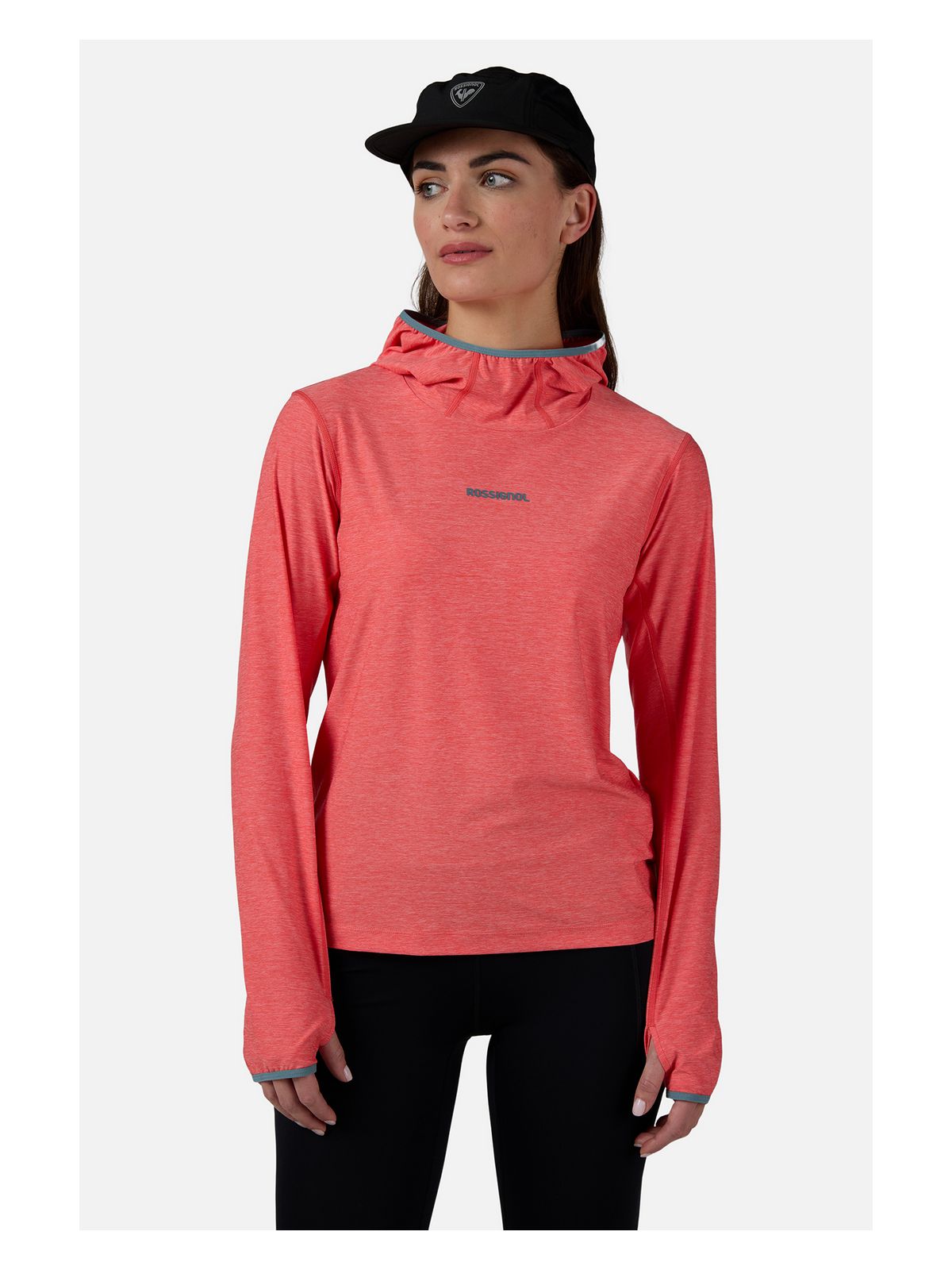 Bluza damska ROSSIGNOL W Westweg Sun Hoodie różowa - Adventure Sports