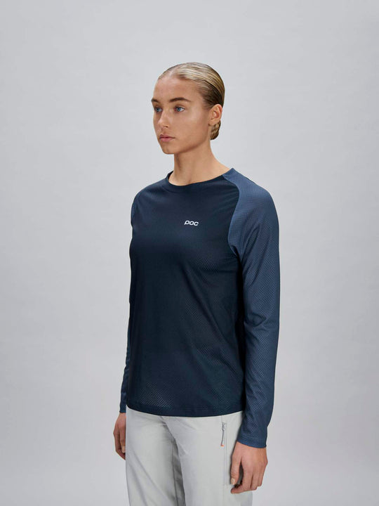 Koszulka rowerowa damska POC W's Motion Air L/S Jersey granatowa
