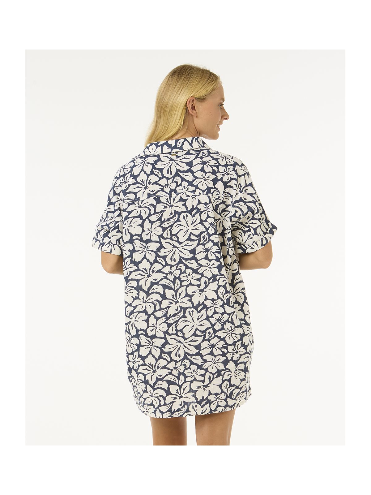 Sukienka koszulowa RIP CURL Las Dalias Ss Shirt Dress granatowa w kwiaty