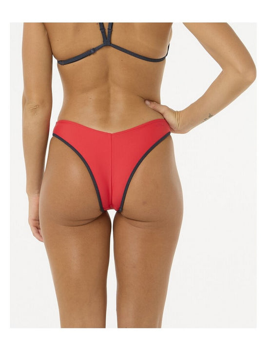 Majtki kąpielowe RIP CURL V 80 High Skimpy Leg czerwone
