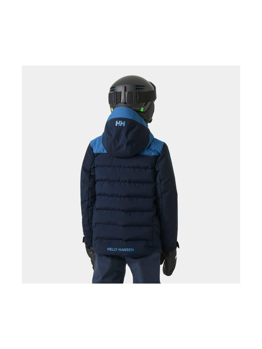 Kurtka narciarska dziecięca HELLY HANSEN JR CYCLONE JACKET granatowa
